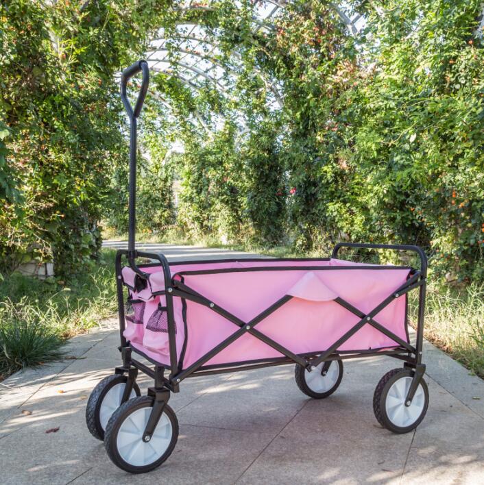 单层折叠布兜车花园工具车多功能折叠车