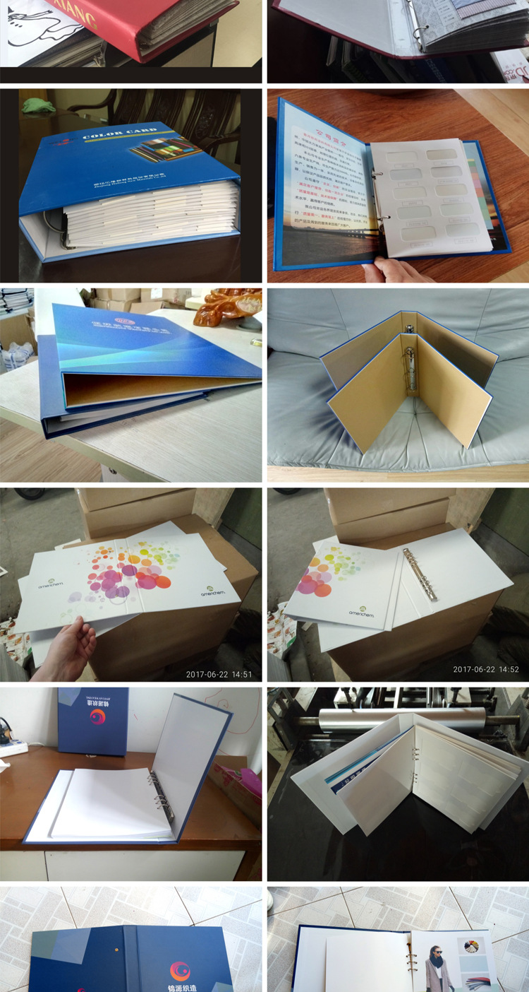 活页文件夹订做资料夹档案夹定做纺织布料样品册