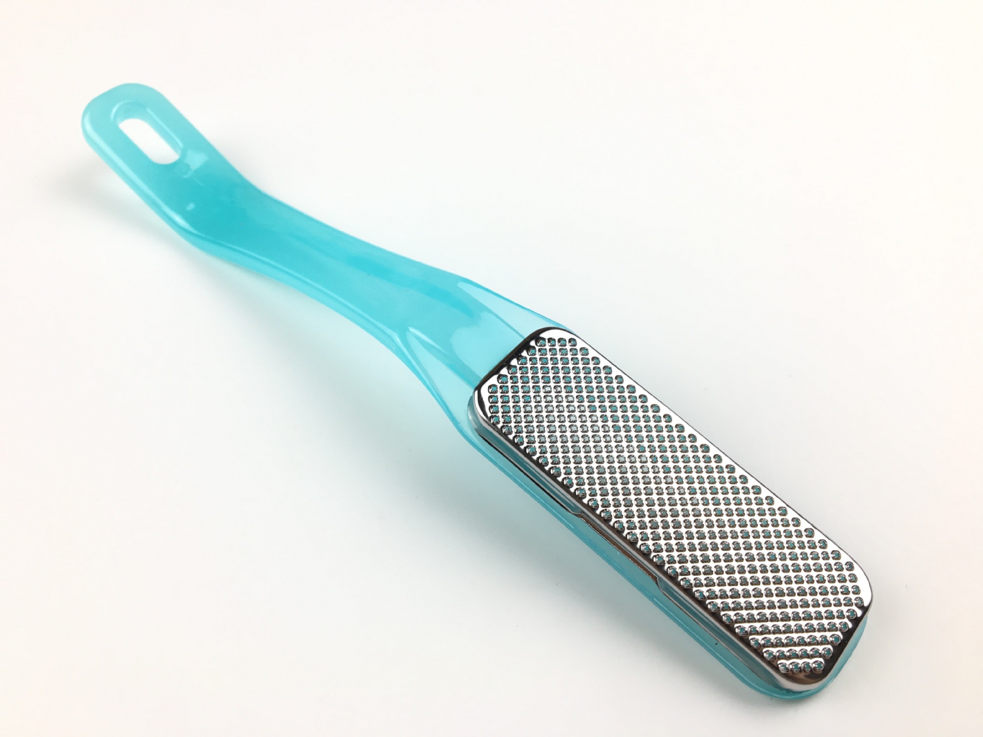 单面搓脚板去死皮工具蓝色柄 搓脚器 磨去角质老茧磨脚器