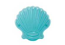AIKA充气玩具ins热款蓝色透明扇形贝壳浮排环保加厚pvc一件代发