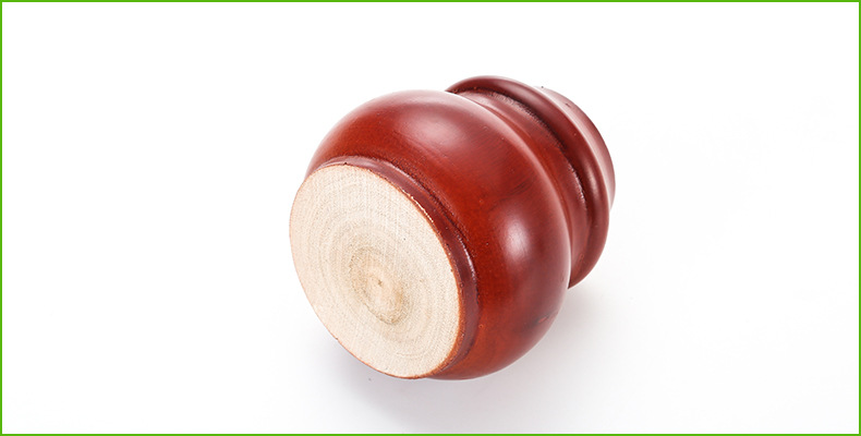 厂家定制实木沙发圆脚配件沙发橱柜衣柜脚配件酸枝色葫芦脚加工