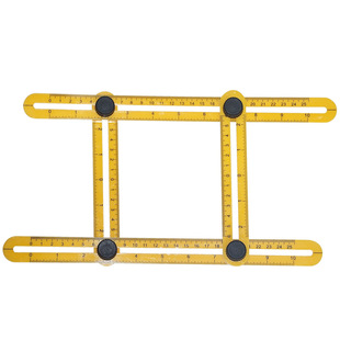 abs多功能折叠尺 塑料活动四折尺 4折尺 四边尺