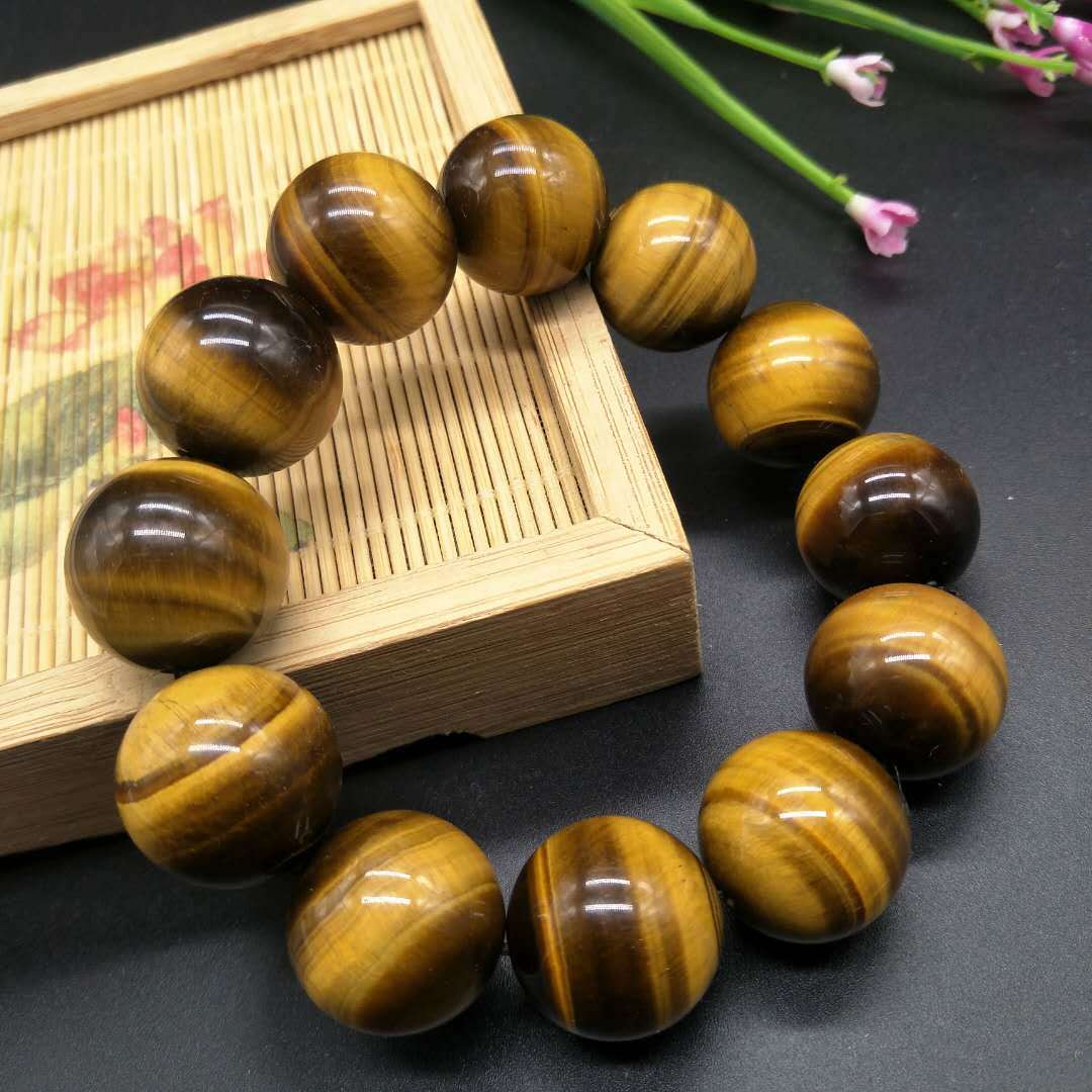 厂家直销天然正品5a级木变石手链虎晶石虎眼石佛珠手串手链批发