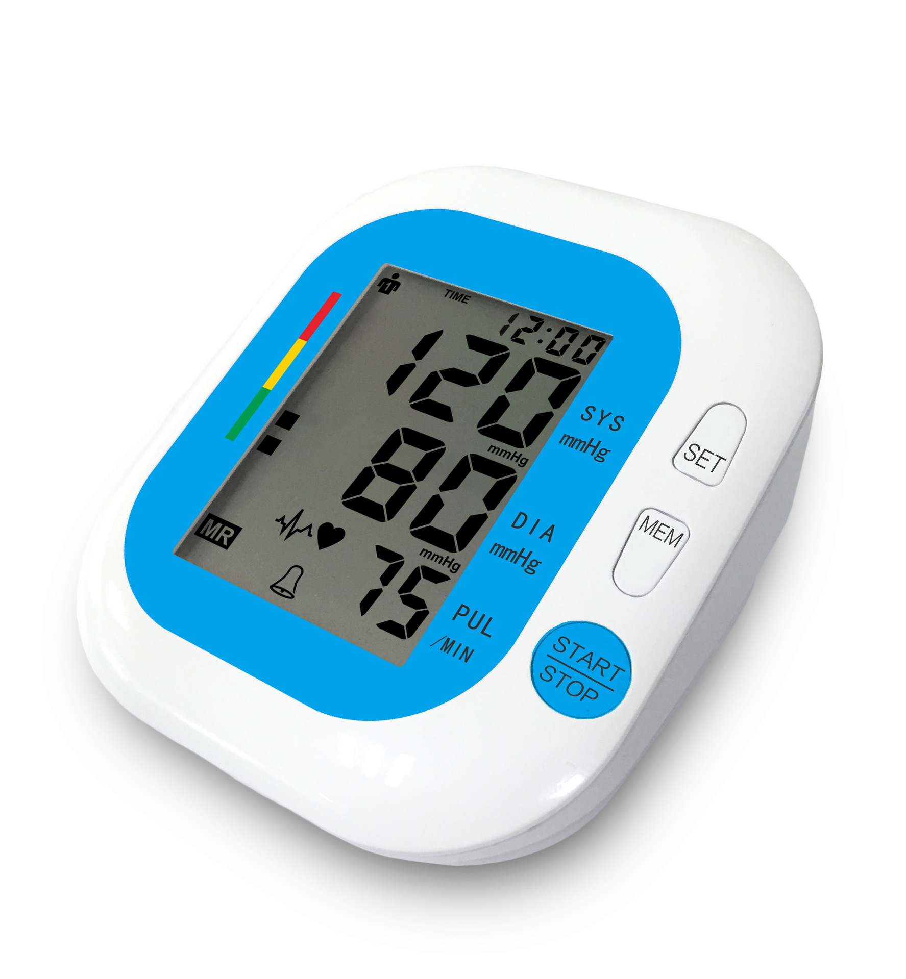 现货批发高档智能全自动臂式血压计三色背光显示ce资质厂家出货