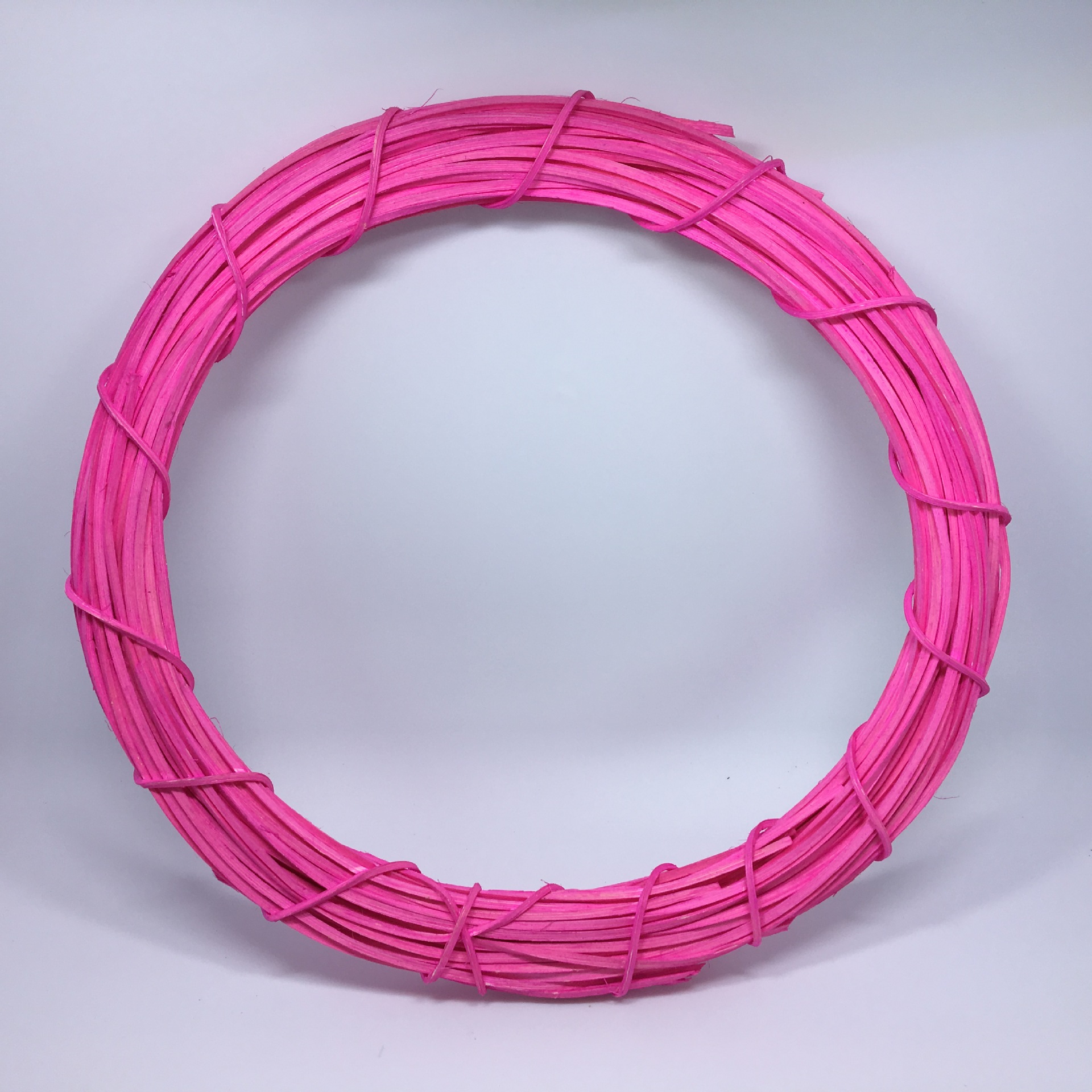 跨境专供 米白色藤环印尼藤 圣诞藤圈裸圈 节庆门挂花环装饰品