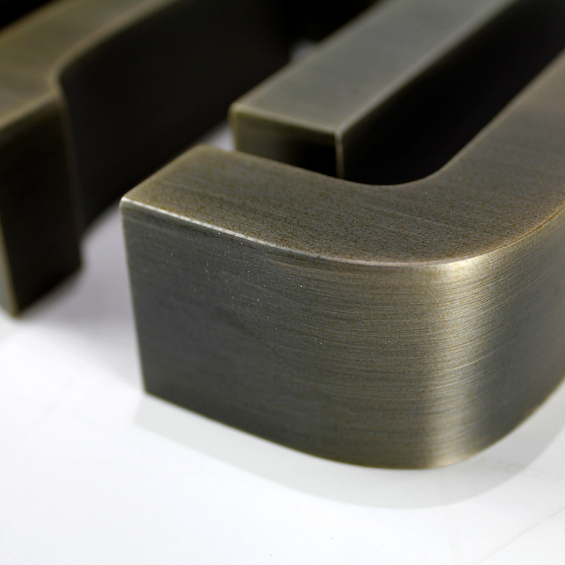 304实心不锈钢字-定制金属拉丝门牌