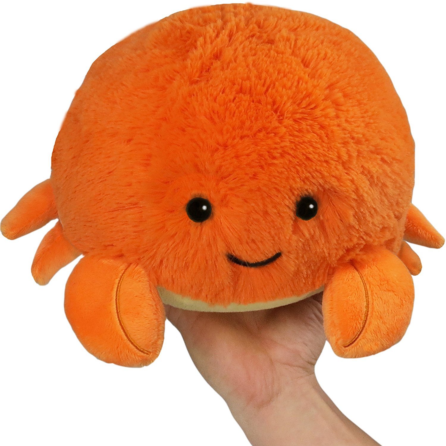 水生动物爱好 橙色迷你可爱怪犬 螃蟹 毛绒玩具