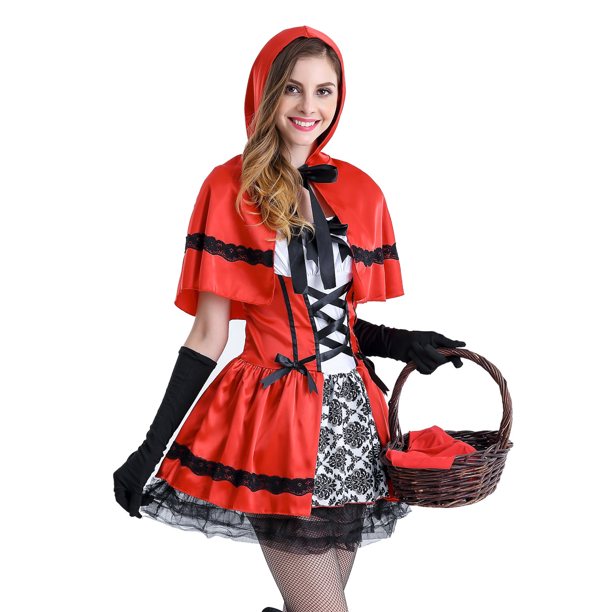 夜店酒吧角色扮演服小红帽服装万圣节女王装cos女巫装圣诞演出服