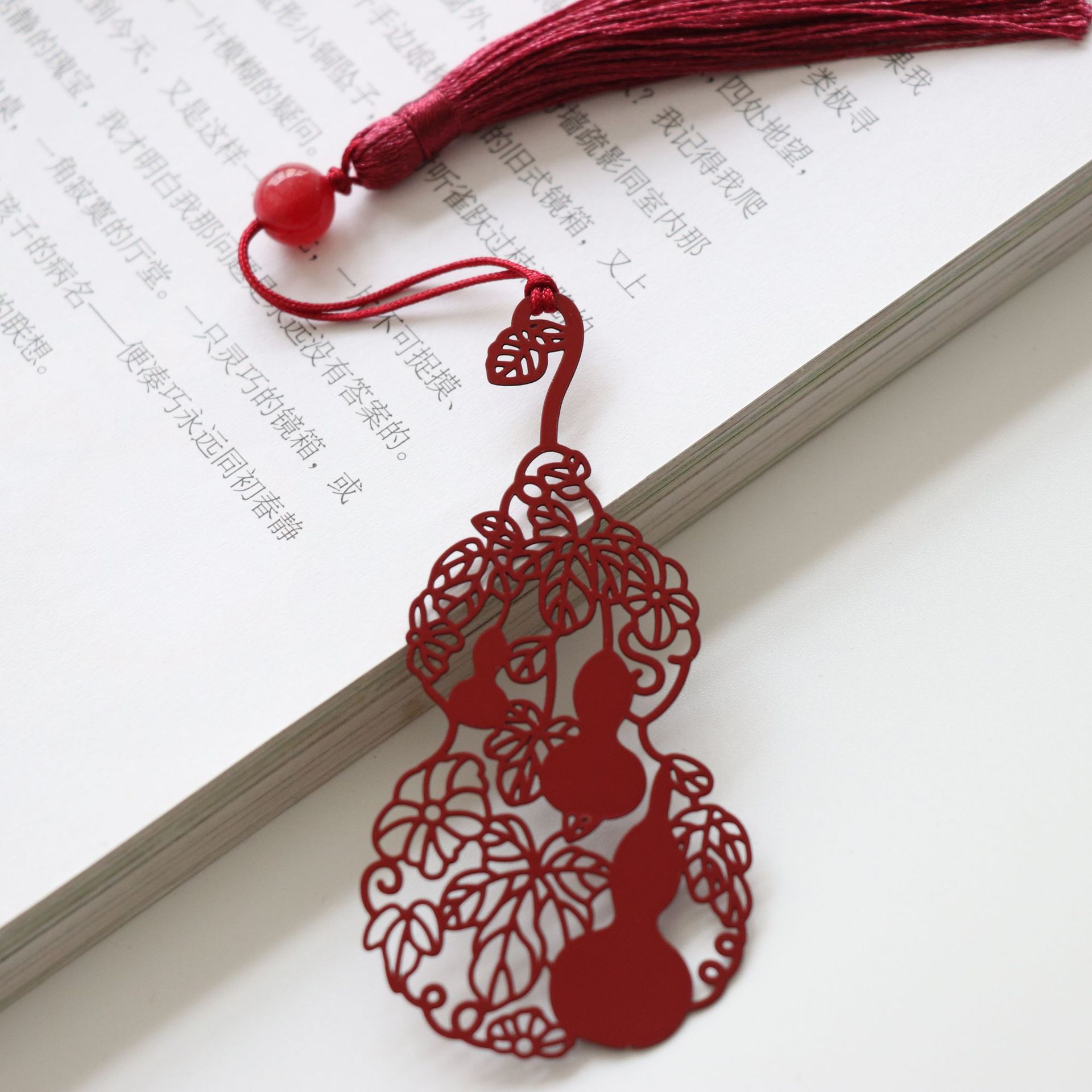 葫芦福禄葫芦中国风金属精品生日节日礼品创意文具书签
