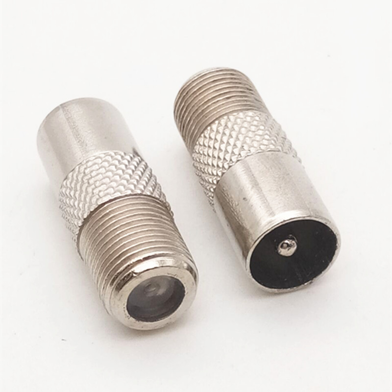 英制f转换头 f母转tv公头电视插头 f母转天线公 天线公转f母插头