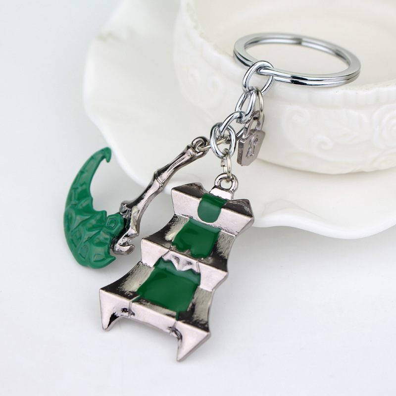 游戏周边英雄联盟钥匙扣lol魂锁典狱长锤石武器模型钥匙链挂件