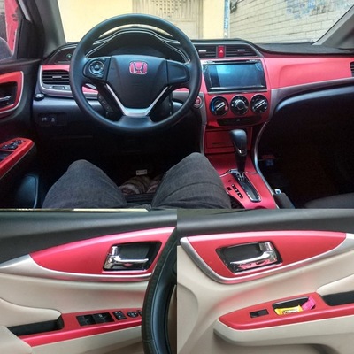 本田新凌派改装内饰专用凌派中控档位防划保护贴膜碳纤维改色贴纸