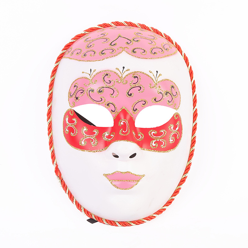 Factory Direct Sales New Halloween Masquerade Party Holiday Supplies Painted Face Mask Wholesale