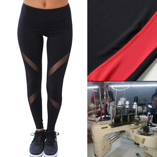 四针六线拼缝机瑜珈裤加工定制裤子贴牌,来样生产跨境电商打底裤