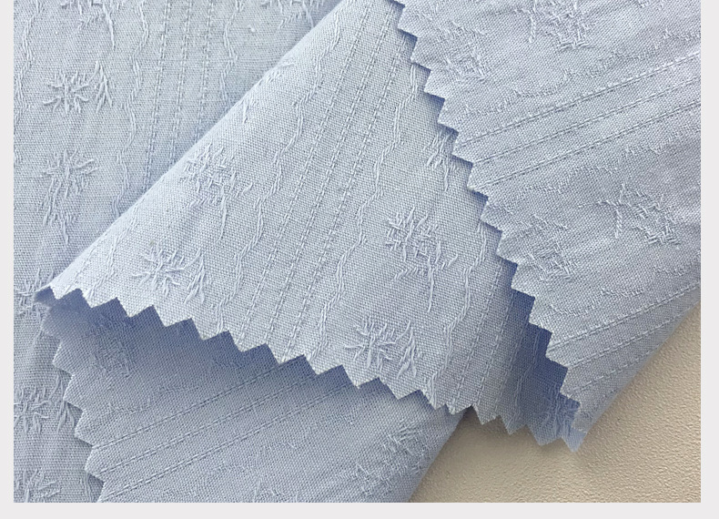 纯棉蜘蛛网条纱罗提花布 棉麻砂洗精细小提花 春夏衬衫裙子面料