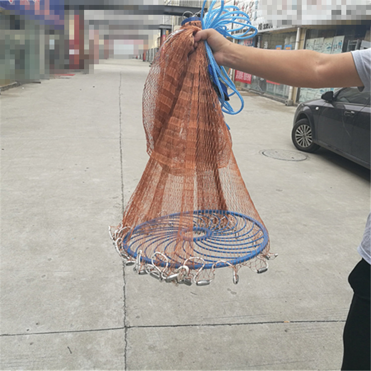 厂家轮胎线白色鱼线胶丝线飞盘铝盘撒网手抛网旋网抬网圆盘网