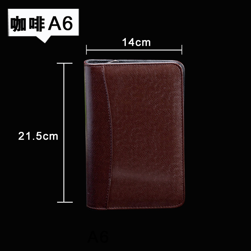 Business Loose Spiral Notebook Zipper Bag Calculator Customized Printing Logoa6a5b5 Multifunctional Notepad Manager Bag