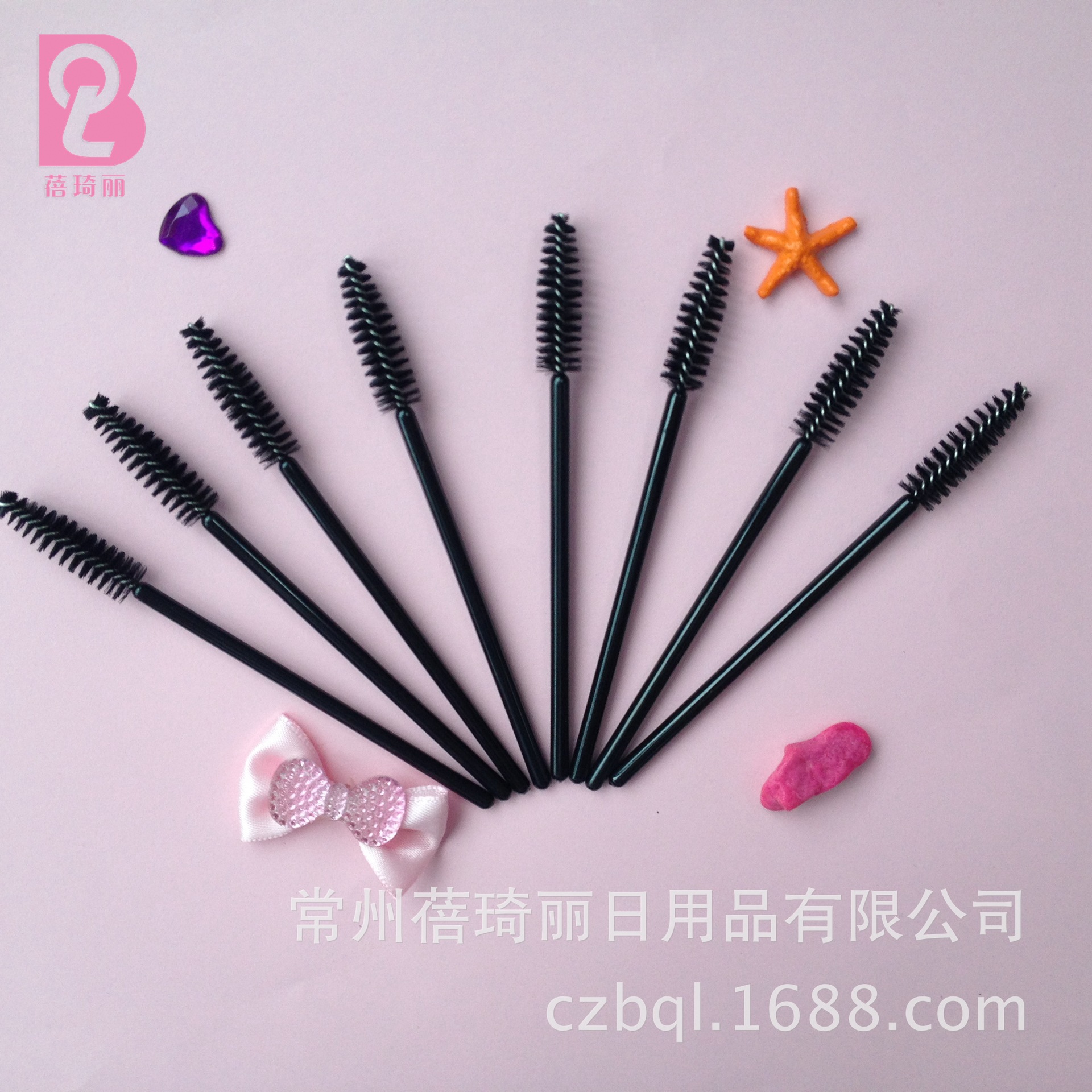 Factory Wholesale One-off Eyelash Brush Solid Spiral Eyelash Makeup Brush Lash Comb Eyebrow Brush Makeup Tools