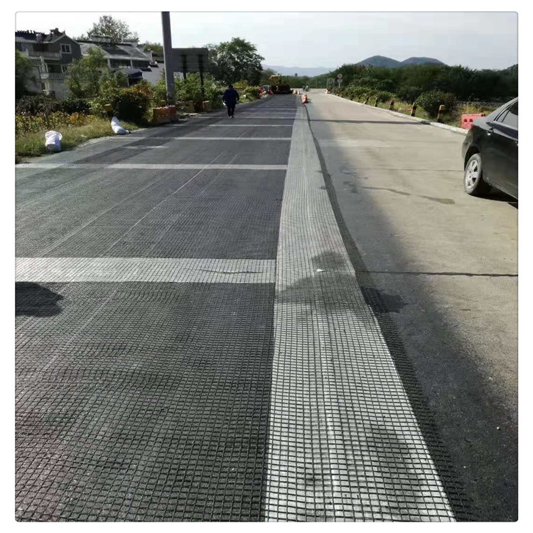 玻纤土工格栅网双经双纬30kn拉力专用耐高温沥青公路面双向抗裂贴