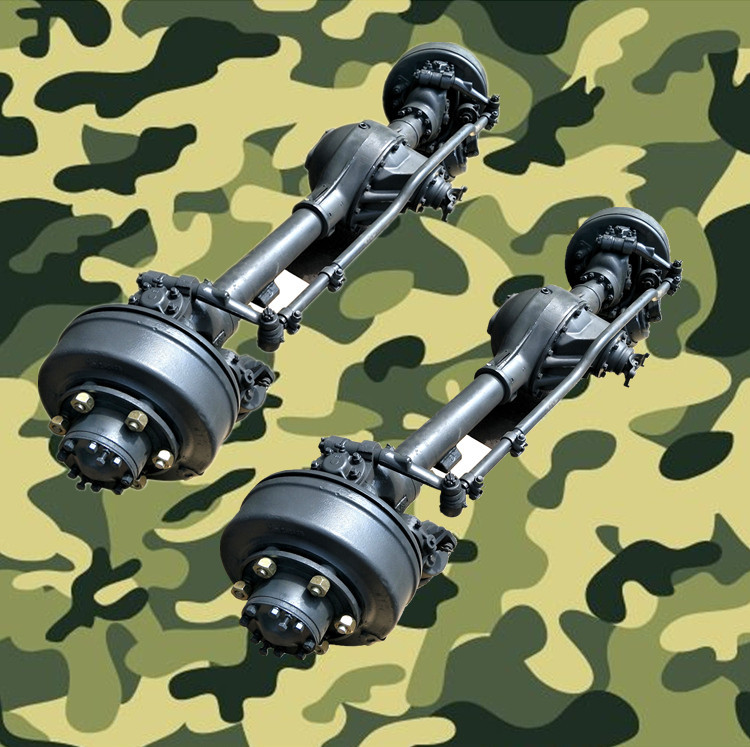 东风eq240 eq2082e6d军车越野车炮车配件 前桥总成 前驱动桥总成