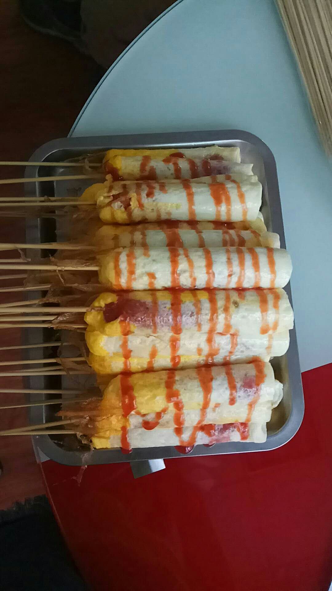 厂家直销双驰燃气六棍蛋肠机蛋包肠烤热狗早餐机多功能商用蛋肠机