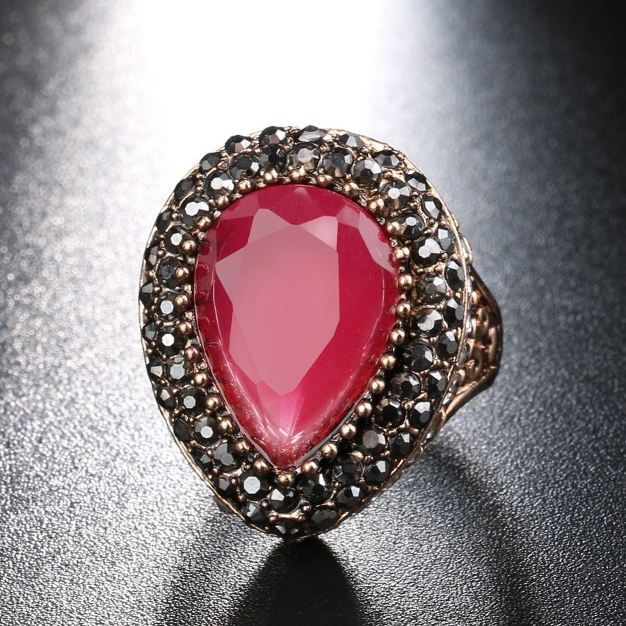 欧式复古首饰时尚名媛戒指女 指环土耳其印度新娘饰品手配饰批发