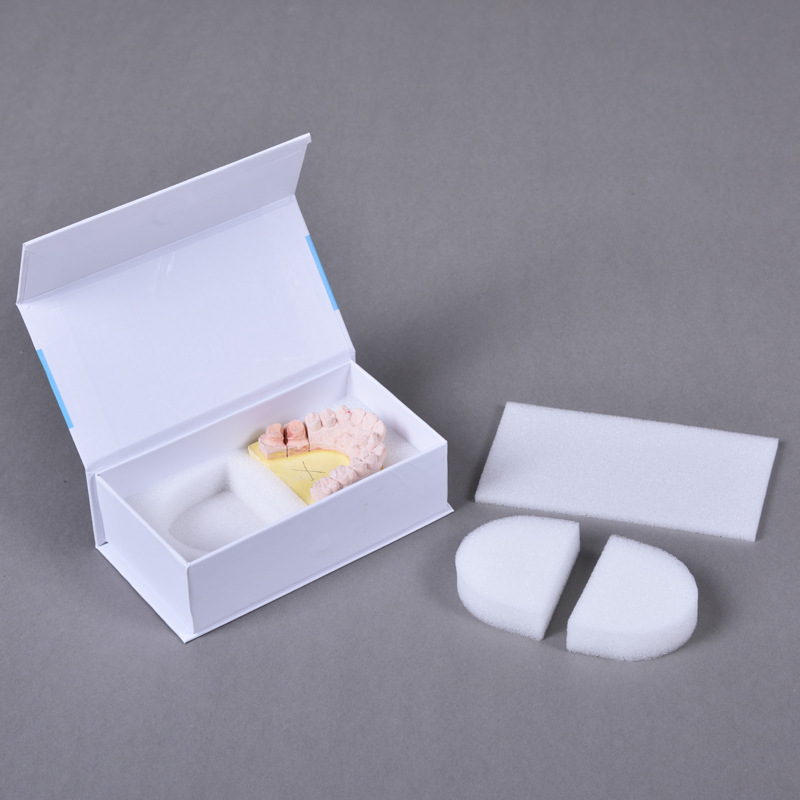 定做氧化锆义齿包装盒带质保卡位海绵内衬免费设计拿样