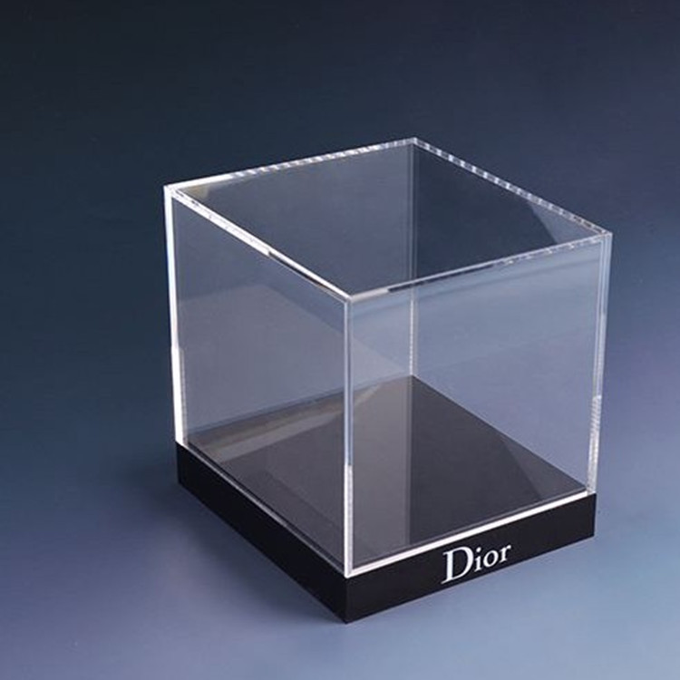 高透明亚克力展示盒手办黏土收纳模型罩玩具高达带灯防尘盒子定制