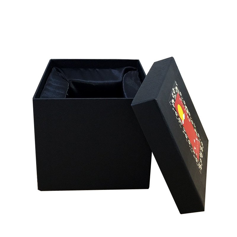 正方形易碎品包装礼盒瓷器玻璃饰品包装盒发丝纹天底盖纸盒