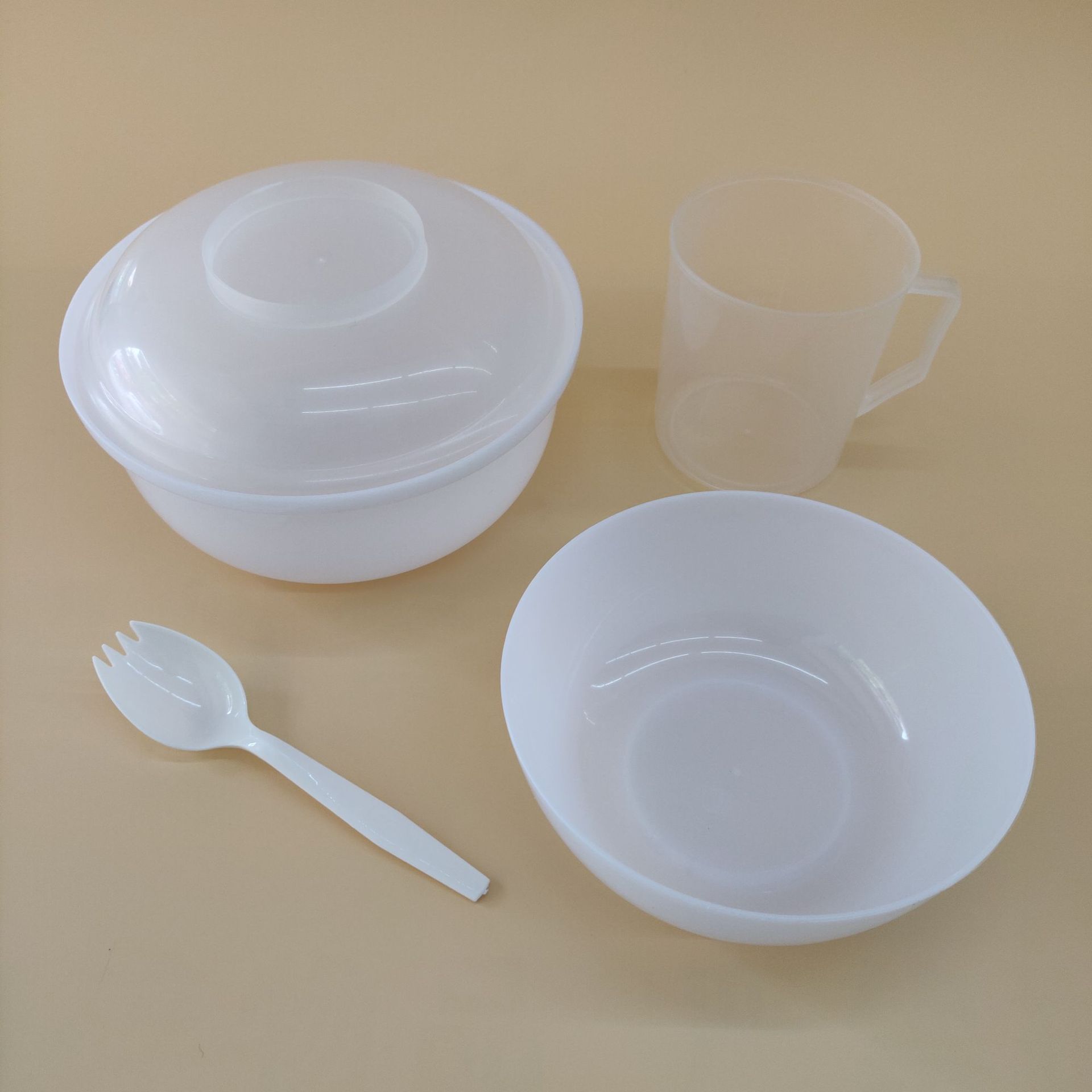 塑料餐具套装老人护理中式医院住院病房用一次性可重复洗使用餐具