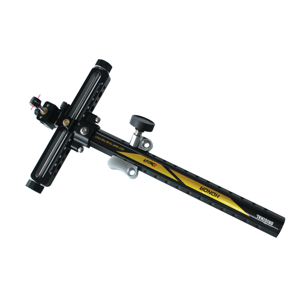 反曲弓瞄准器铝合金带瞄点精准稳定迪酷特honor射箭瞄具瞄架