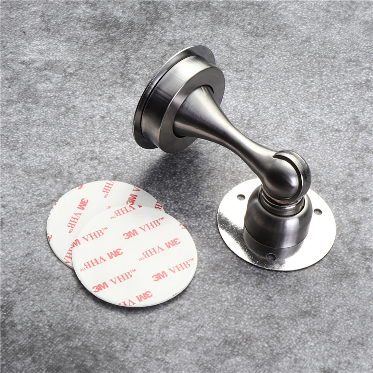 不锈钢门吸免打孔门吸免安装贴胶门吸墙吸强磁地吸防盗门门吸两用