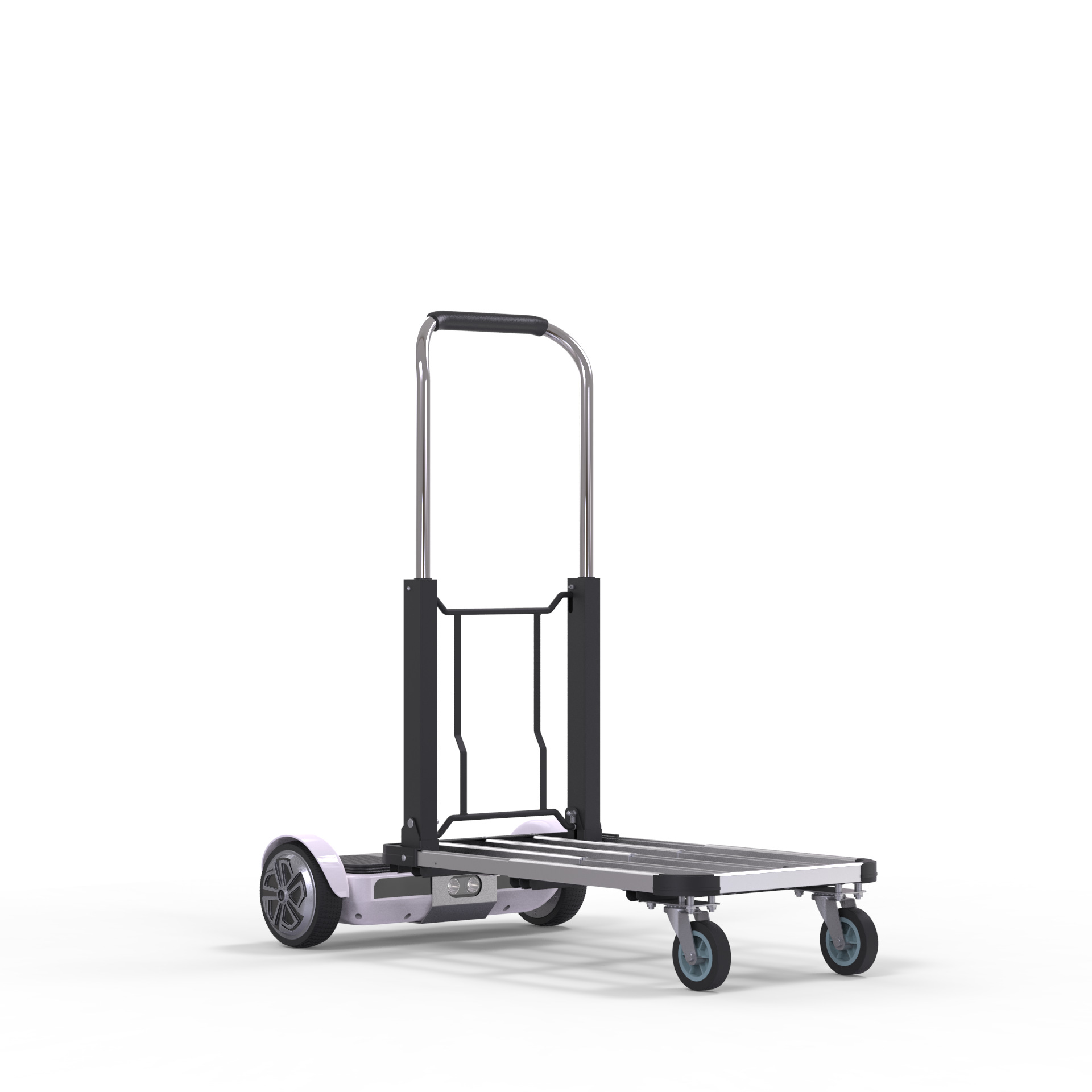 litbot小动电动手推车超市手推车平衡车改装四轮车体积小灵活转弯