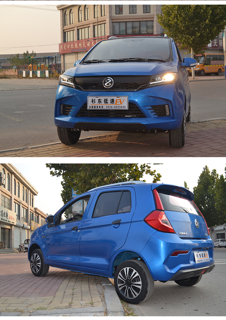 河南成人电动四轮轿车 新款众新老年代步车 油电混合低速代步车