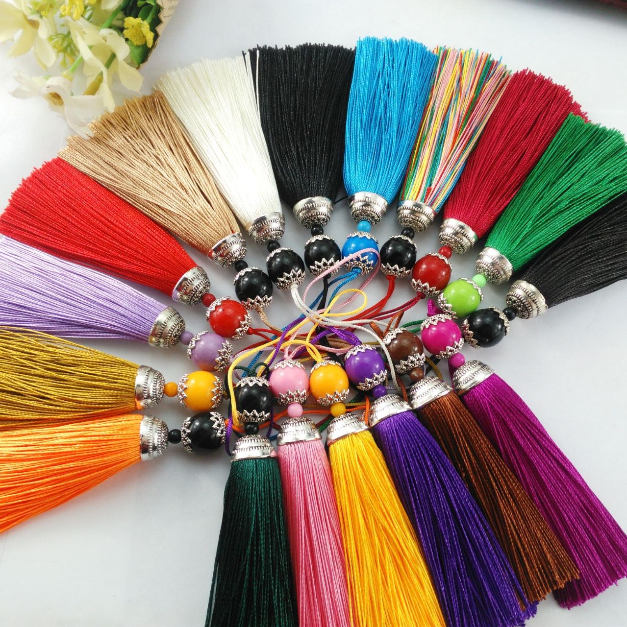 中国结挂件_挂线带珠穗子 diy古风宫廷流苏挂件抱枕服饰厂家直销