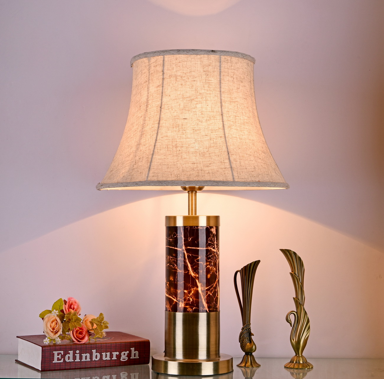 2018新款精品台灯酒店工程别墅灯礼品灯仿云石台灯table lamp