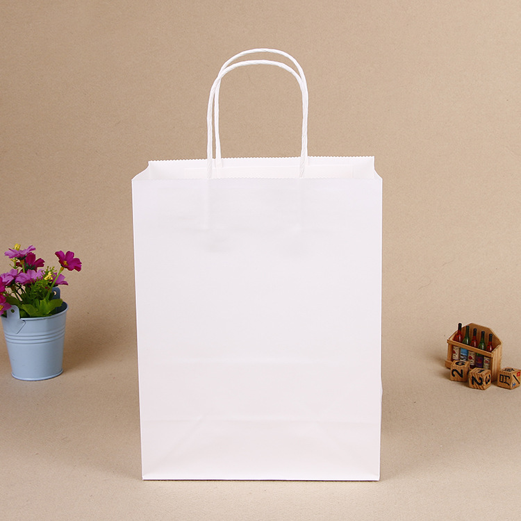 咖啡奶茶外卖打包纸袋现货纸袋通用方底牛皮纸餐饮外卖打包袋定制