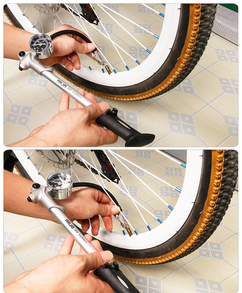 giyo山地车气叉打气筒避震自行车前叉气筒高压便携迷你配件gs02d