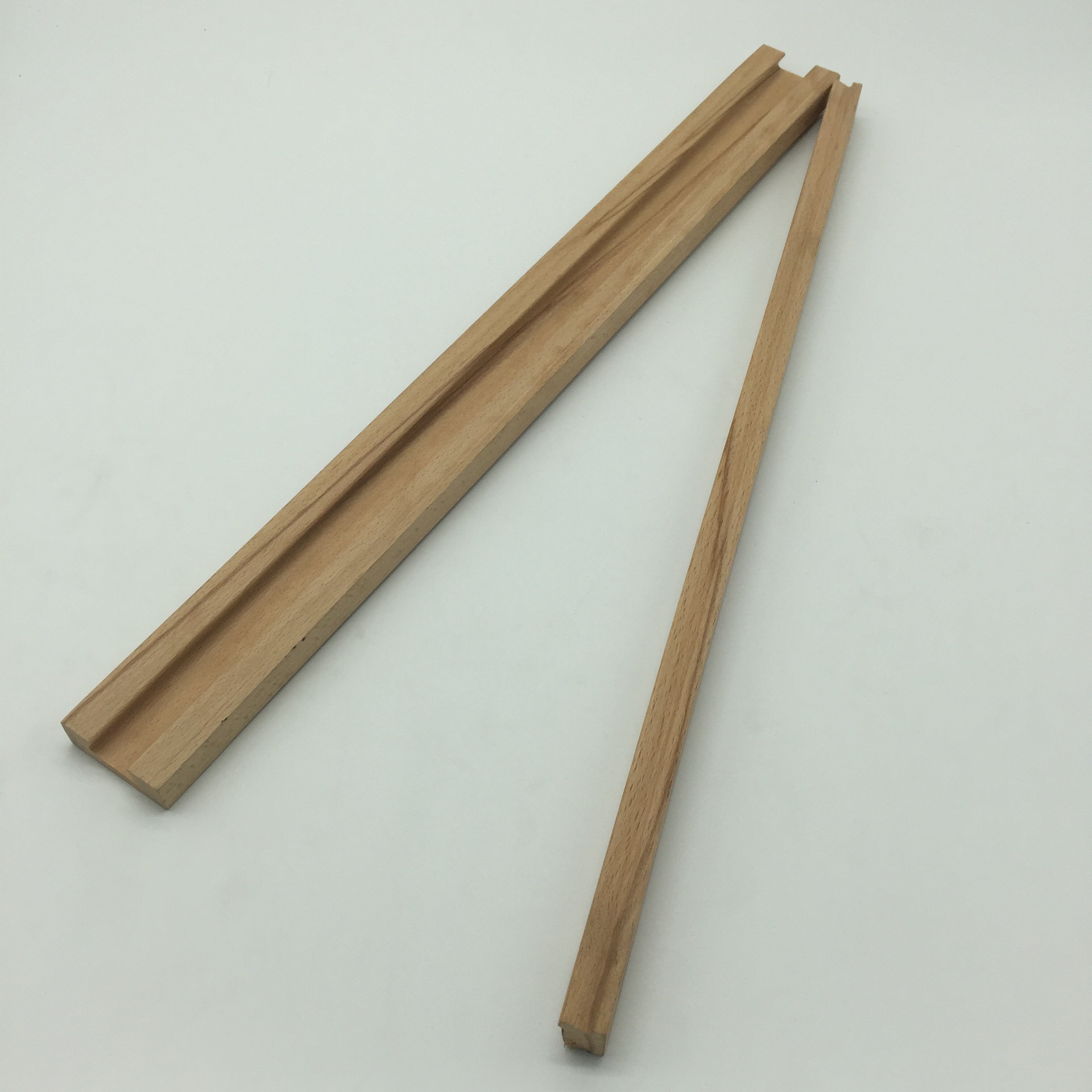 榉木导轨滑轨滑块 加厚实木抽屉滑槽 木工抽屉轨道书桌高密度