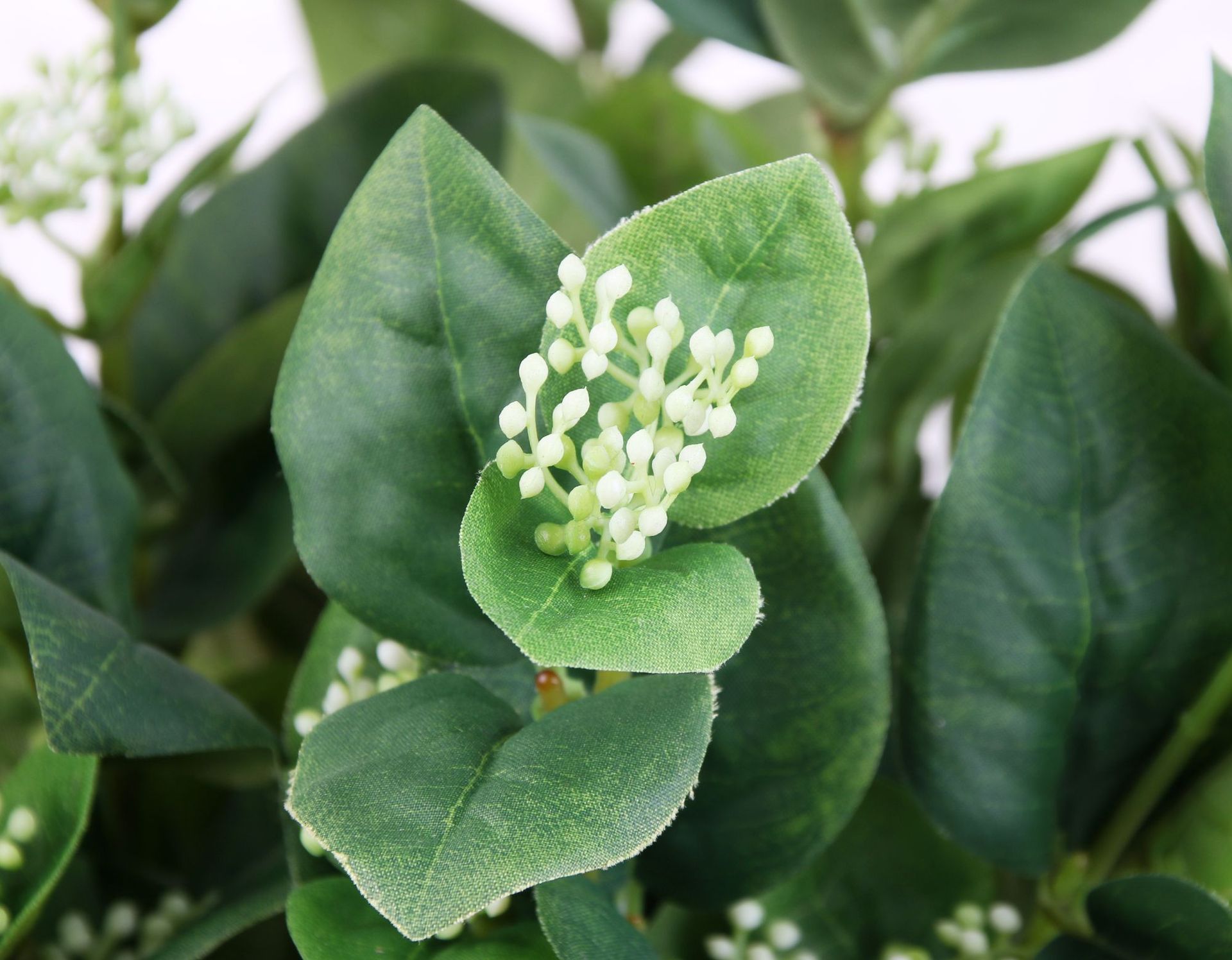 仿真植物茉莉叶园林工艺软装植物墙绿植家居餐桌酒店软饰工厂直销