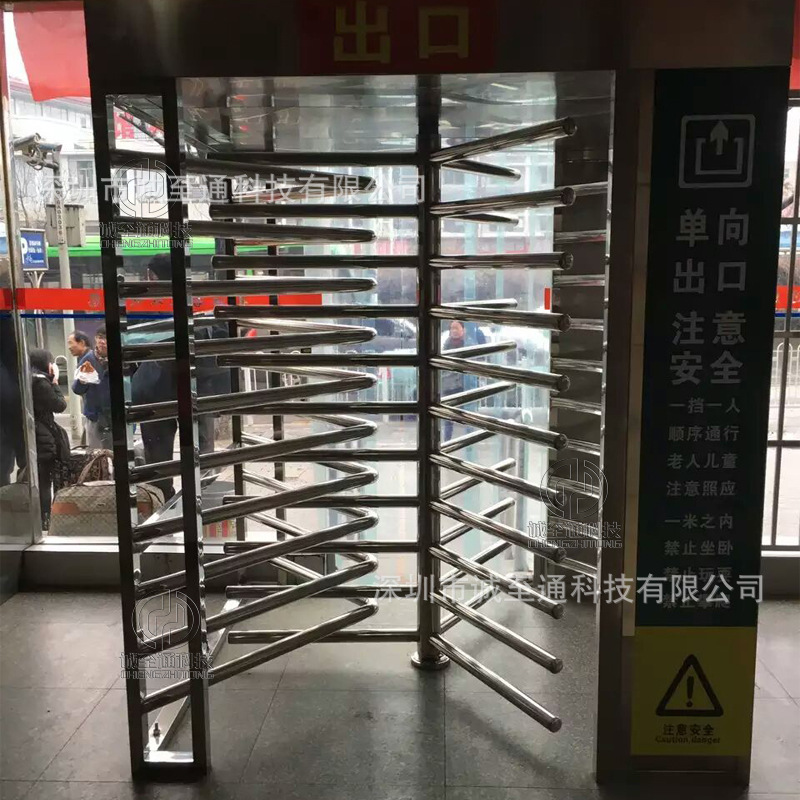 列车站入口单向旋转门,免值守通道安全门,门禁单向门,导流单象门