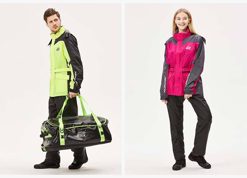 pole骑行雨衣摩托车男女分体式摩旅雨衣雨裤套装成人防水机车雨衣