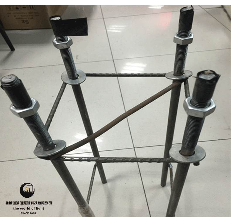 监控杆地笼庭院灯地笼庭院灯预埋件高杆灯监控立杆基础道路灯地笼