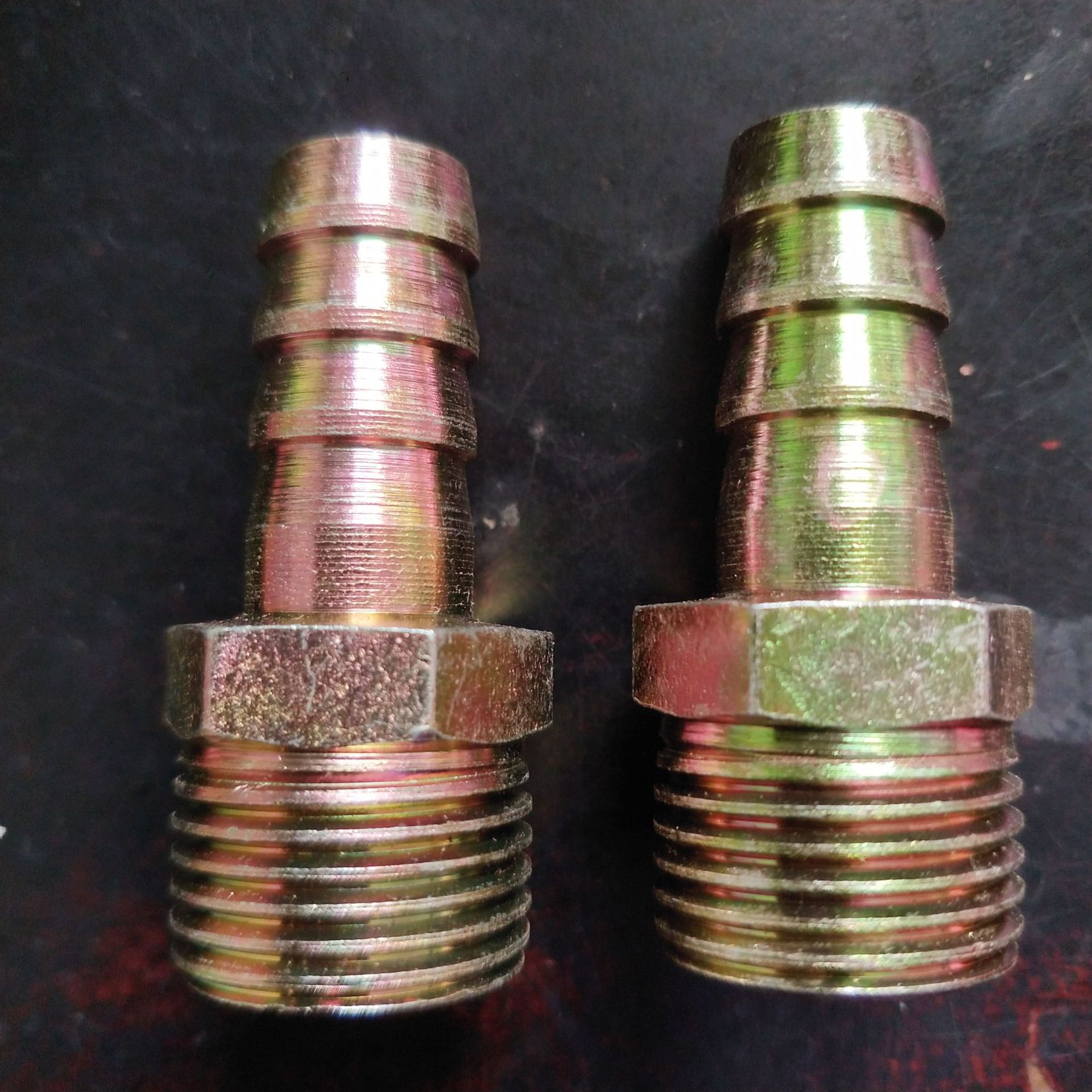 批发标准材料4分铁宝塔接头加厚款4分铜铁宝塔液压接头管接头