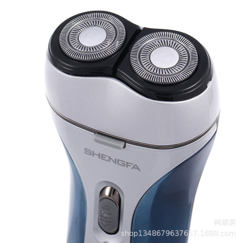 盛发sf620男士电动剃须刀旋转式2刀头带修鬓刀充电式刮胡须刀