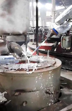 无锡精捷全自动化机器人浇铸铝液生产线 金属铸造自动化生产线