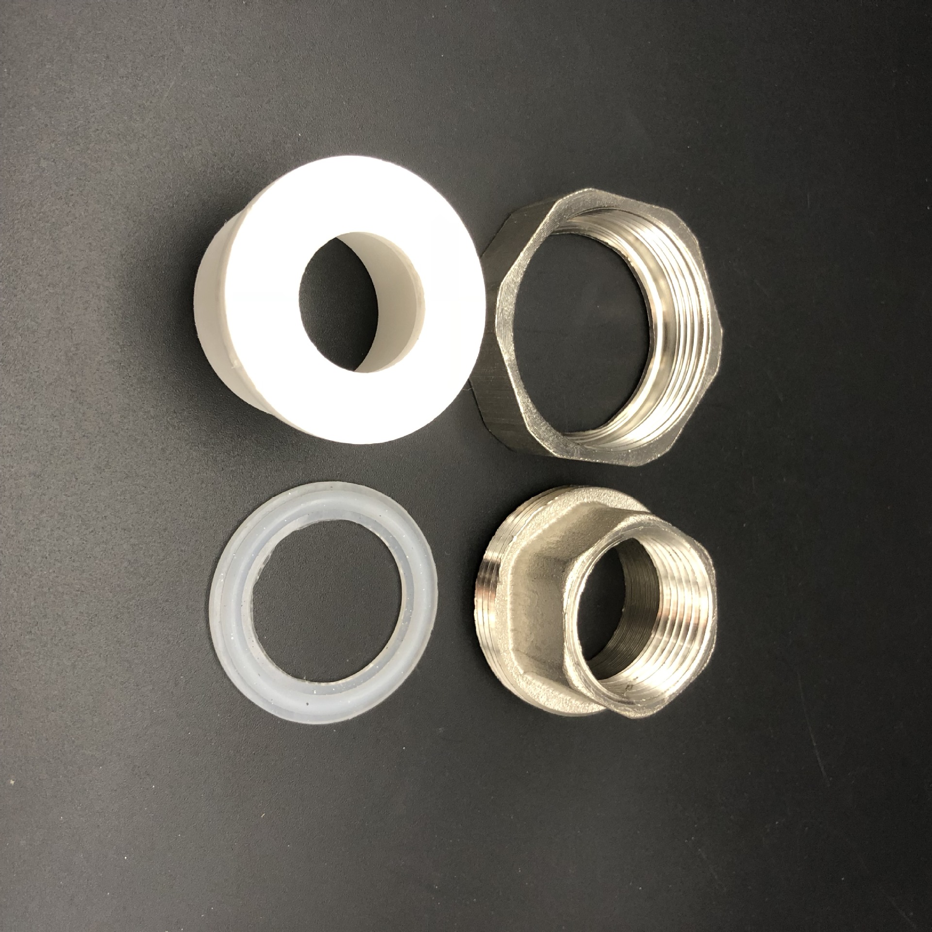 ppr管件 ppr铜铁活接 20-110ppr熟铁红冲内外丝活接 ppr内牙活接