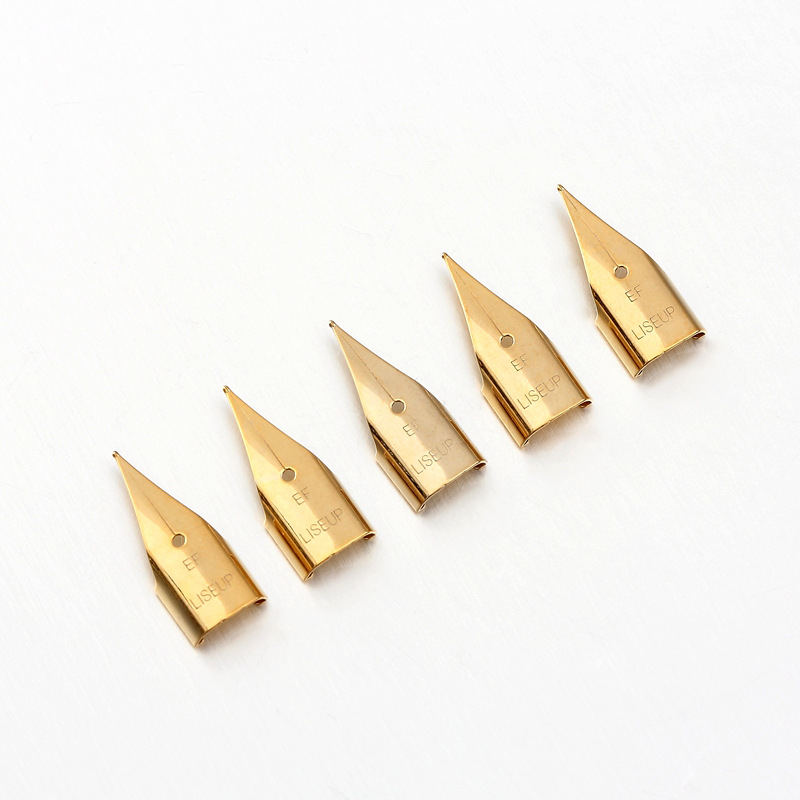 厂家批发英雄礼赞7008钢笔明尖飞机尖18k真金ef尖通用英雄296 359