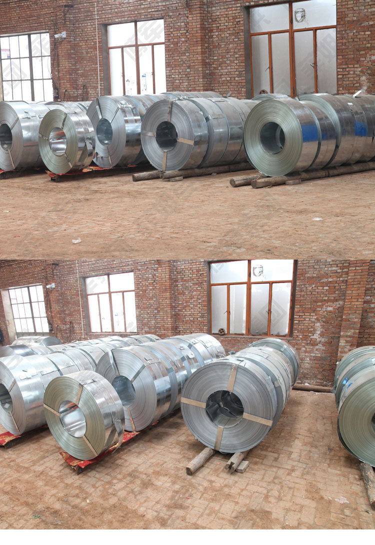 厂家直销大棚管带钢金属电缆铠装不锈钢钢带铁皮打包带镀锌钢带