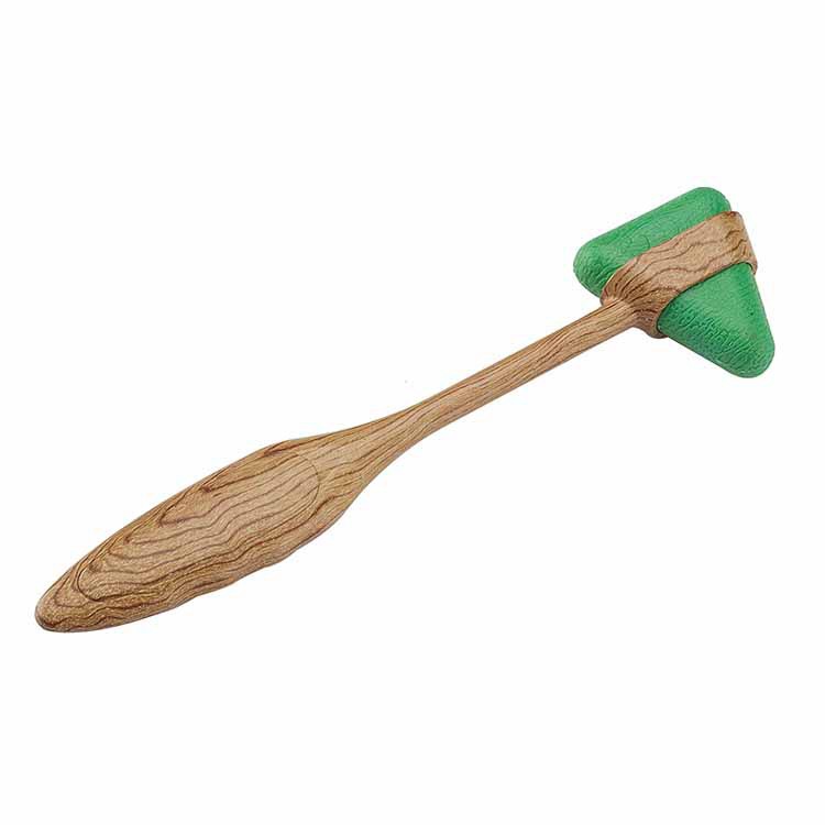 木纹多功能三角叩诊锤扣诊锤 带毛刷 针 多色可选